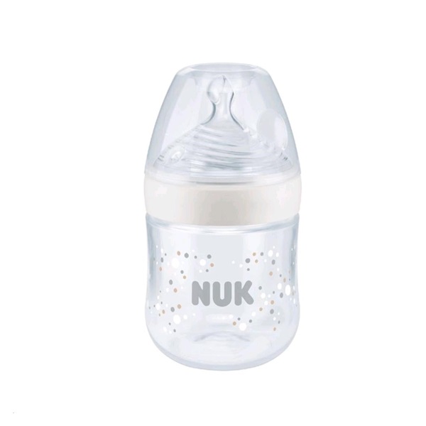 NUK Nature Sense baby bottle with temperature control 150 ml white