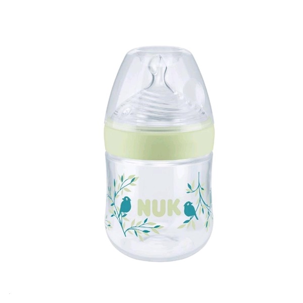 NUK Nature Sense baby bottle with temperature control 150 ml green
