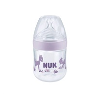 NUK Nature Sense baby bottle with temperature control 150 ml purple