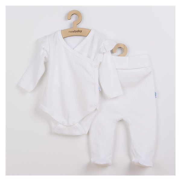 New Baby Practical 2-Piece Infant Set White Girl, size 68 (4-6m)