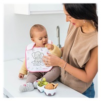 Baby bowl with spoon Baby Ono pink 200 and 150 ml