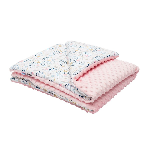 Baby blanket made of Minky with filling New Baby Cranberries 80x102 cm