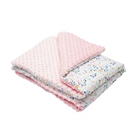 Baby blanket made of Minky with filling New Baby Cranberries 80x102 cm