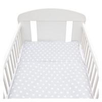 2-piece bedding New Baby 90/120 cm grey Stars white
