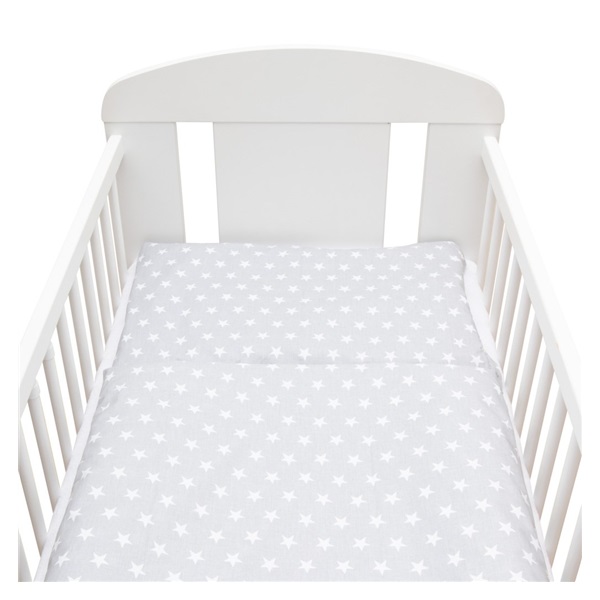 2-piece bedding New Baby 90/120 cm grey Stars white