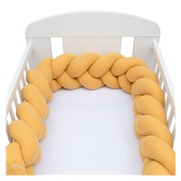 Protective crib mattress cover muslin New Baby mustard