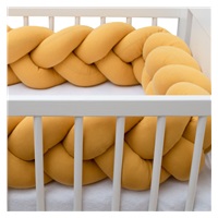 Protective crib mattress cover muslin New Baby mustard