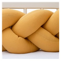 Protective crib mattress cover muslin New Baby mustard