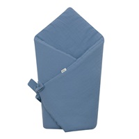 Muslin lace-up wrap New Baby blue