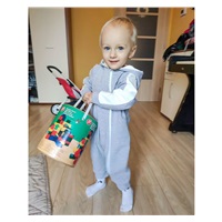 Baby tracksuit New Baby The Best grey, size 80 (9-12m)