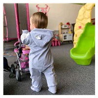 Baby tracksuit New Baby The Best grey, size 80 (9-12m)