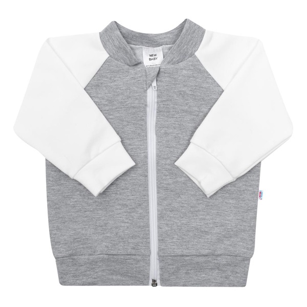 Baby Sweatshirt New Baby The Best grey, size 74 (6-9m)