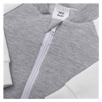 Baby Sweatshirt New Baby The Best grey, size 74 (6-9m)