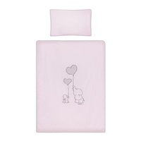 5-part bed linen Belisima Amigo 100/135 pink