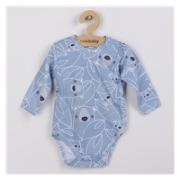 New Baby BuBu blue full-zip baby bodysuit, size 74 (6-9m)