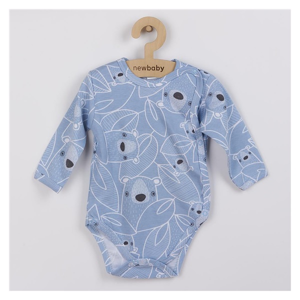 New Baby BuBu blue full-zip baby bodysuit, size 74 (6-9m)