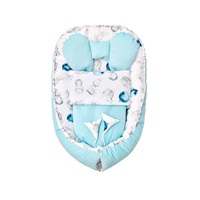 Velvet Belisima Rabbits nest with a blanket for baby