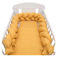 Muslin crib set with New Baby 100x70 cm mustard
