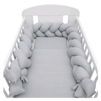 New Baby muslin crib set 100x70 cm light grey
