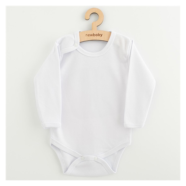 Long sleeve body New Baby II - white, size 92 (18-24m)