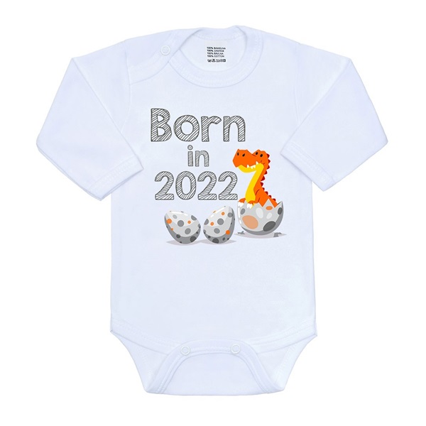 Body s potiskem New Baby Born in 2022 dinosaurus