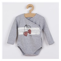 Baby cotton body with side fastening Koala Cherry, size 62 (3-6m)