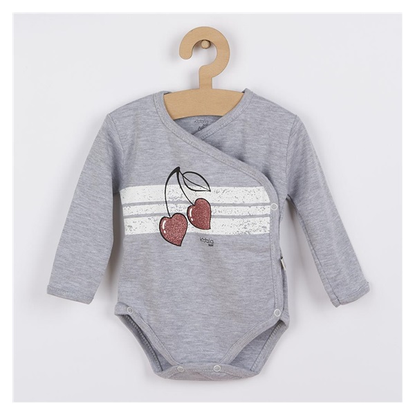 Kojenecké bavlněné body s bočním zapínáním Koala Cherry