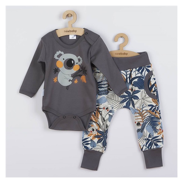 2-Piece Cotton Set New Baby Rebel graphite, size 80 (9-12m)