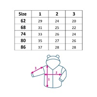 Baby sweatpants and hoodie Koala Wild Bear, size 62 (3-6m)