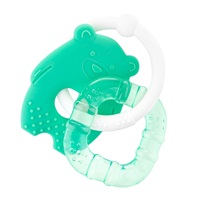 Baby silicone and cooling teether Akuku teddy bear and square set of 2