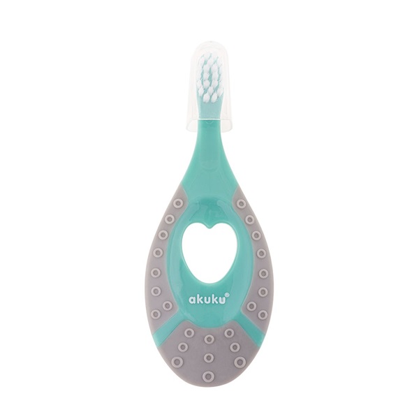 The first toothbrush with silicone biter Akuku