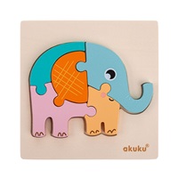 Akuku Elephant wooden puzzle