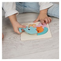 Akuku Elephant wooden puzzle