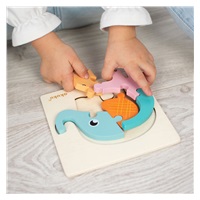 Akuku Elephant wooden puzzle