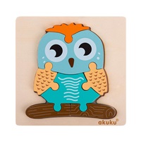 Akuku Owl wooden puzzle