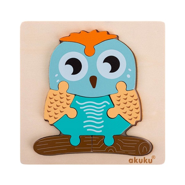 Akuku Owl wooden puzzle