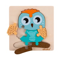 Akuku Owl wooden puzzle