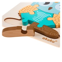 Akuku Owl wooden puzzle