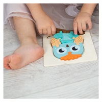 Akuku Owl wooden puzzle