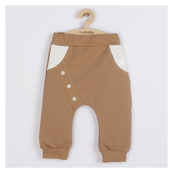 Baby Cotton Sweatpants New Baby The Best Brown, size 56 (0-3m)