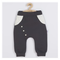 Baby Cotton Sweatpants New Baby The Best Graphite, size 62 (3-6m)