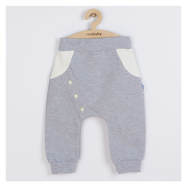 Baby Cotton Sweatpants New Baby The Best Grey, size 92 (18-24m)