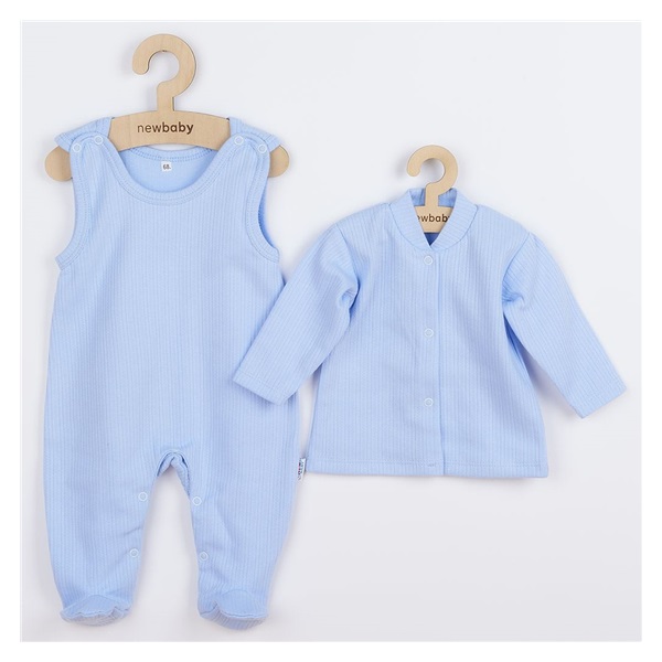2-Piece Cotton Set New Baby Sweetie Blue, size 68 (4-6m)