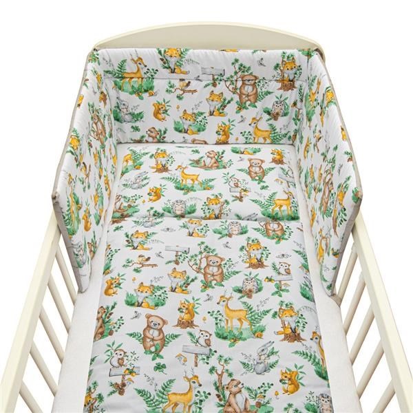 3-piece bedding New Baby 90/120 cm animals in the forest
