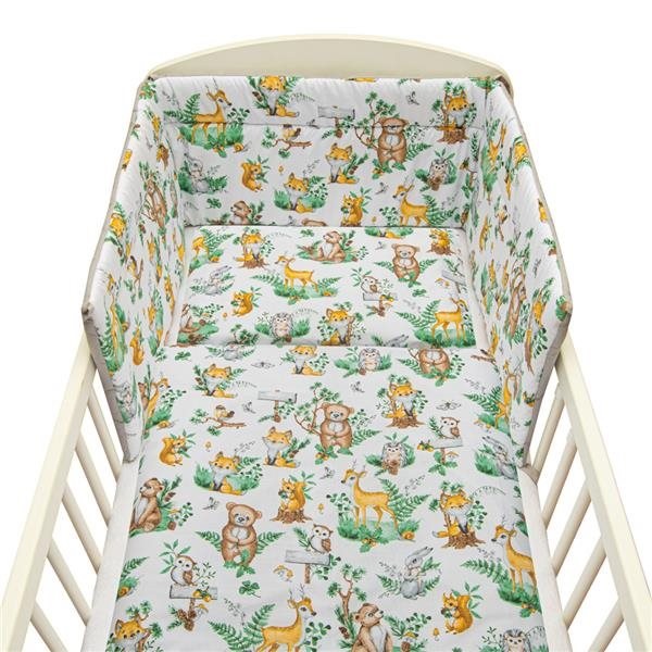 3-piece bedding New Baby 100/135 cm animals in the forest