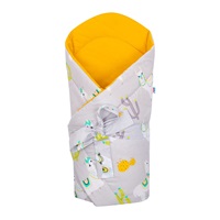 Wrap with coconut reinforcement and bow New Baby llama grey and mustard