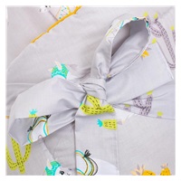 Wrap with coconut reinforcement and bow New Baby llama grey and mustard