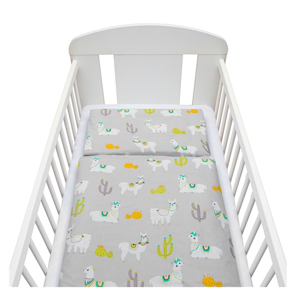 2-piece bedding New Baby 90/120 cm llama grey