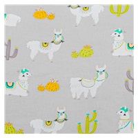 2-piece bedding New Baby 90/120 cm llama grey