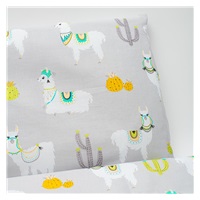 2-part bedding New Baby 100/135 cm llama grey
